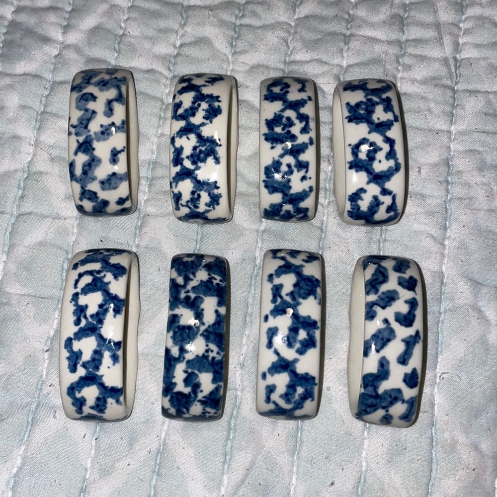 Vintage ceramic napkin rings